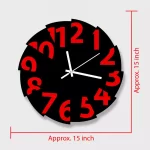 Decorative Wooden Board Wall Clock for Home Décor -1040 - Image 3