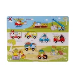 Kid's Animal Cartoon Wooden Puzzle